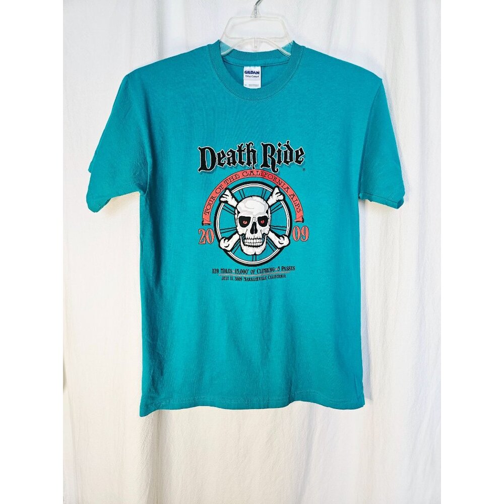 Death Ride Shirt Mens M Y2k Alps Cycling Bicycle Mountain Bike Cycle Tee NWOT